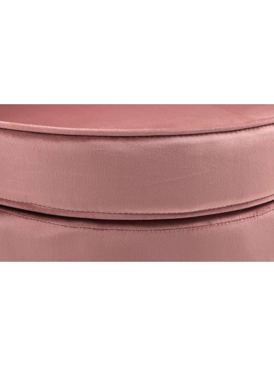 Stol Rosita fløjl, lyserød