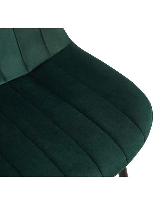 Sæt med 2 stole Rahden velvet, grøn