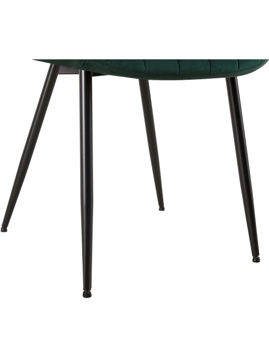 Sæt med 2 stole Rahden velvet, grøn