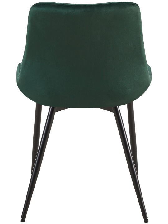 Sæt med 2 stole Rahden velvet, grøn