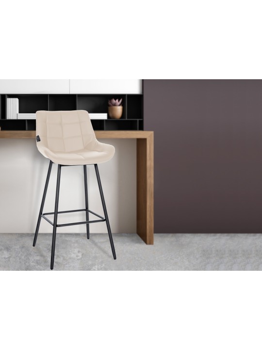 Barstol Weston imiteret læder, creme