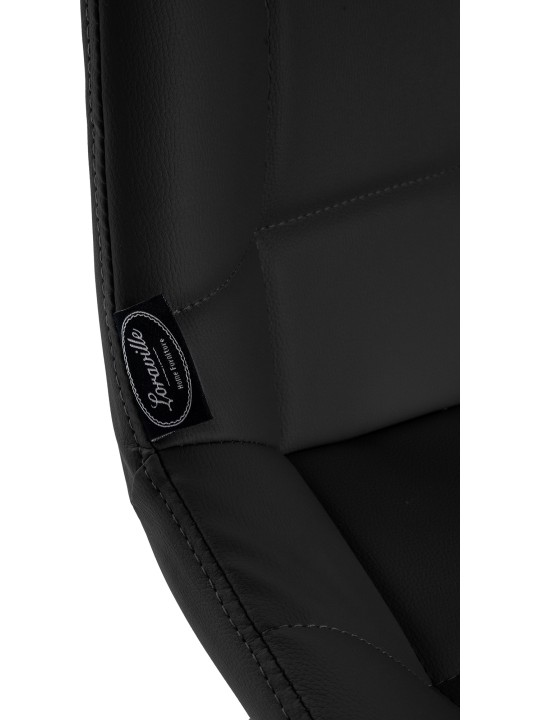 Barstol Weston imiteret læder, sort