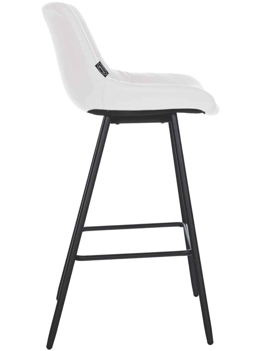 Barstol Weston imiteret læder, hvid