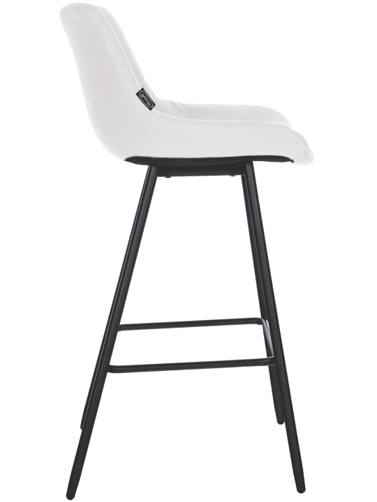 Barstol Weston imiteret læder, hvid