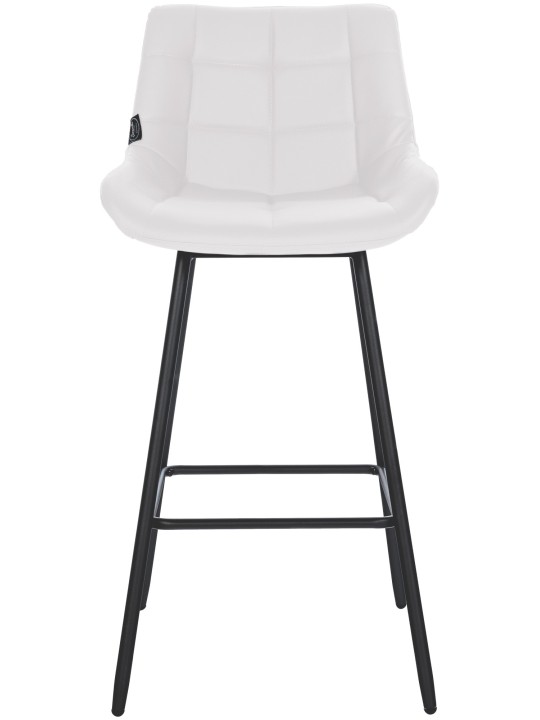 Barstol Weston imiteret læder, hvid