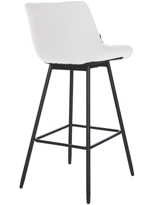 Barstol Weston imiteret læder, hvid