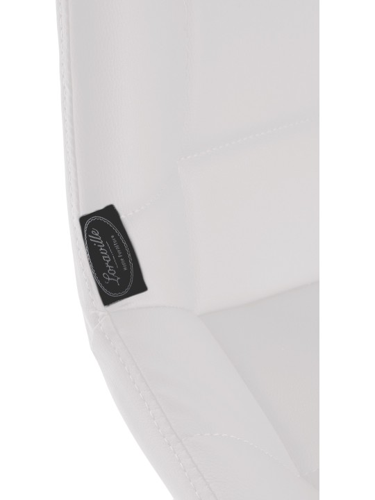 Barstol Weston imiteret læder, hvid