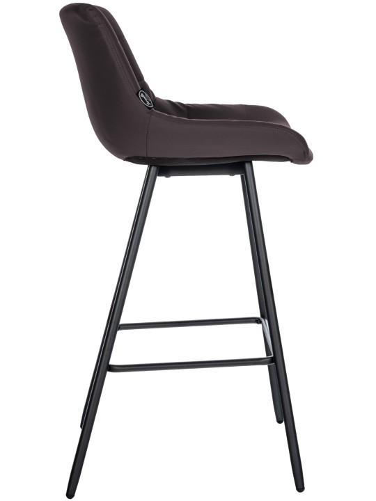 Barstol Weston imiteret læder, brun