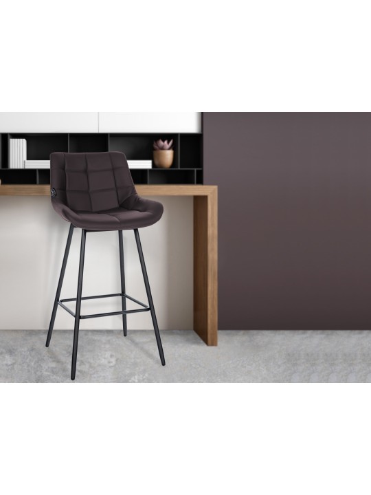 Barstol Weston imiteret læder, brun