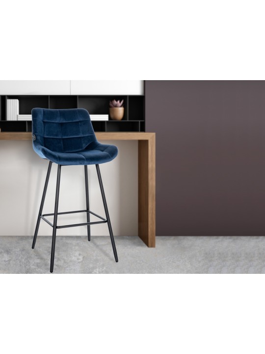 Barstol Weston velvet, blå