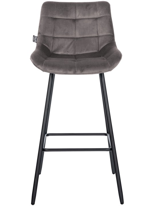 Barstol Weston velvet, grå