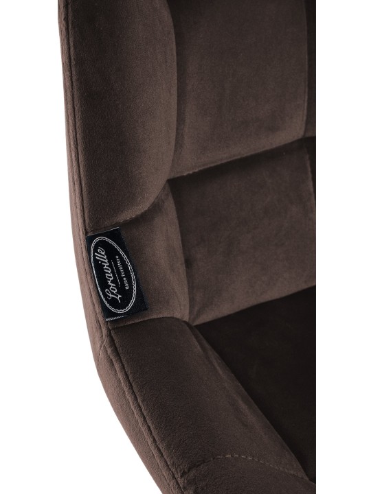 Barstol Weston velvet, brun