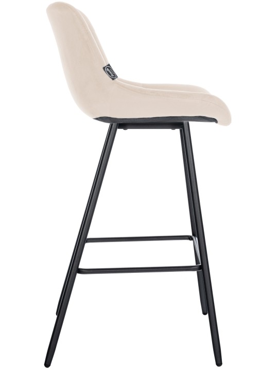 Barstol Weston velvet, creme