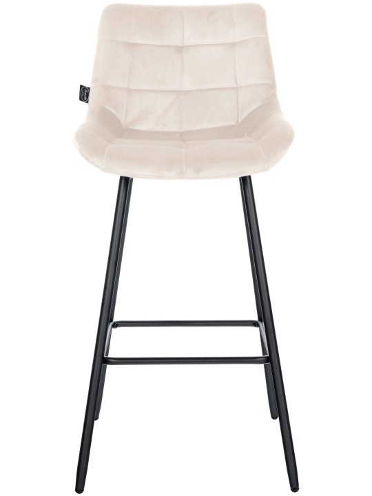 Barstol Weston velvet, creme