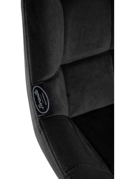 Barstol Weston velvet, sort