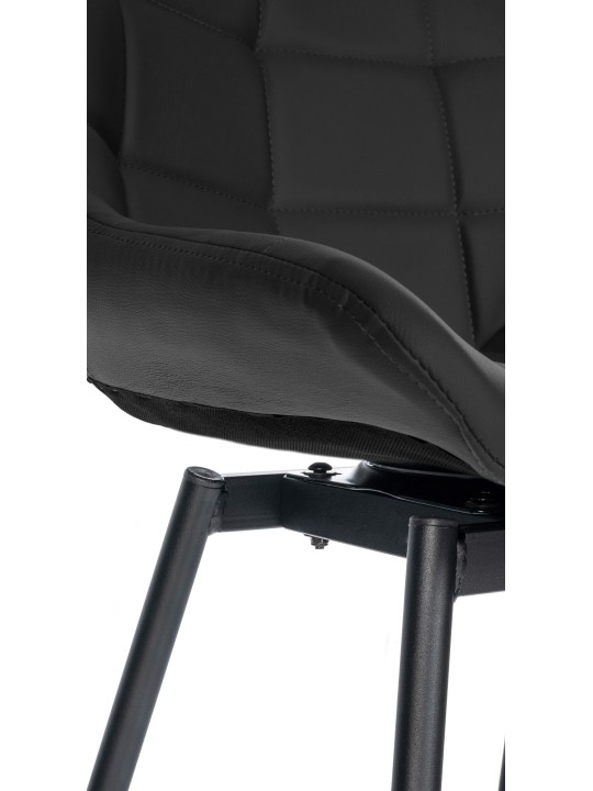 Weston drejelig barstol imiteret læder, sort Weston drejelig barstol imiteret læder, sort