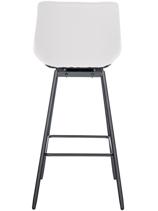 Weston drejelig barstol imiteret læder, hvid