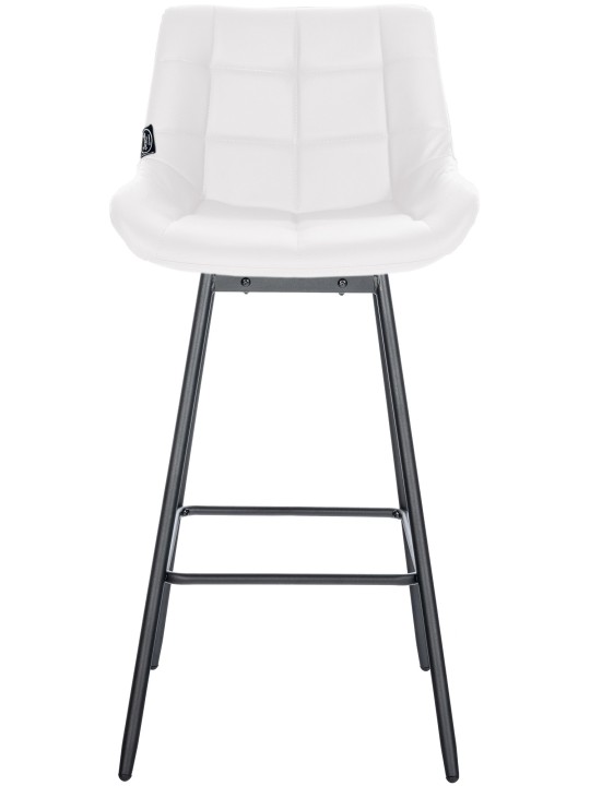 Weston drejelig barstol imiteret læder, hvid