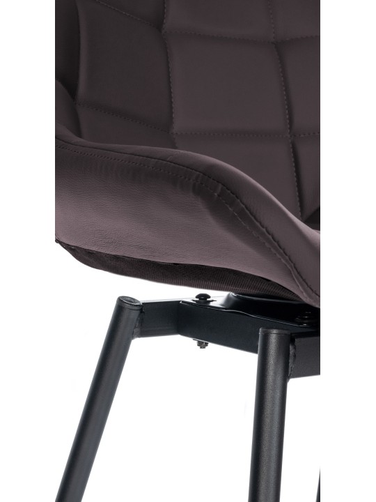 Weston drejelig barstol imiteret læder, brun