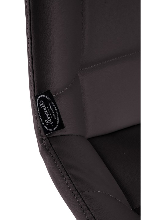 Weston drejelig barstol imiteret læder, brun