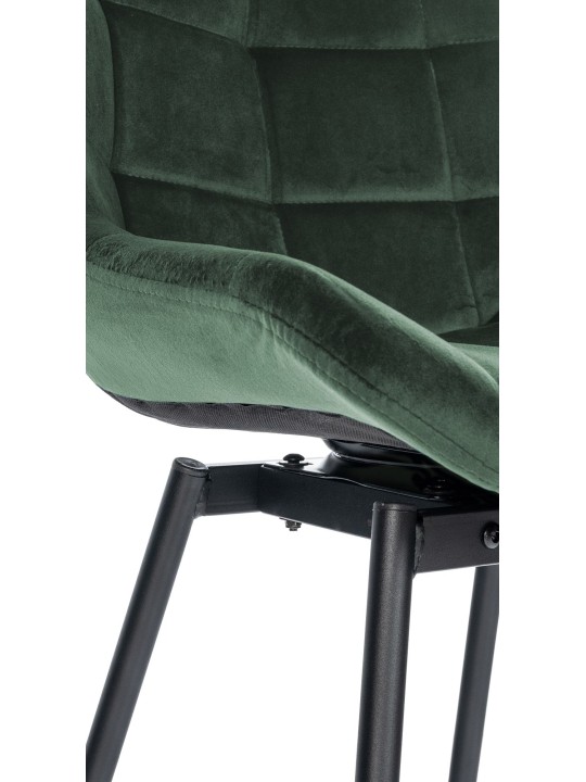 Weston Swivel Bar Stool Velvet, mørkegrøn Weston Swivel Bar Stool Velvet, mørkegrøn