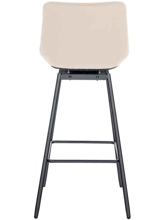Weston Swivel Bar Stool Velvet, creme