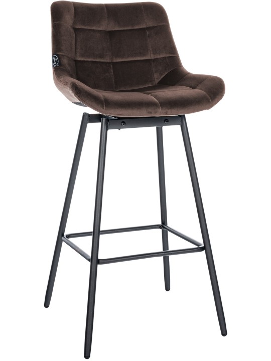 Weston Swivel Bar Stool Velvet, brun Weston Swivel Bar Stool Velvet, brun