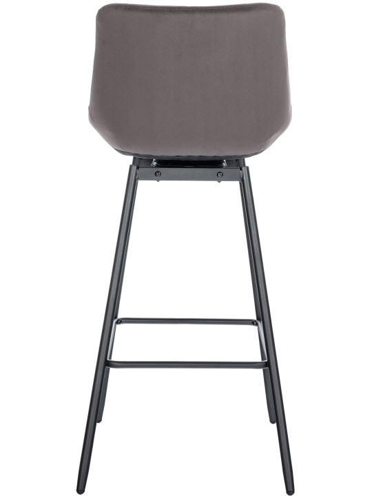 Weston Swivel Bar Stool Velvet, grå Weston Swivel Bar Stool Velvet, grå