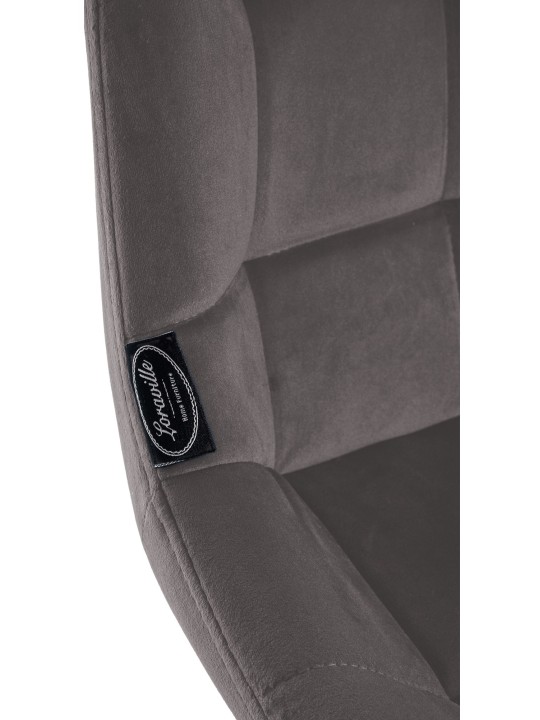 Weston Swivel Bar Stool Velvet, grå Weston Swivel Bar Stool Velvet, grå