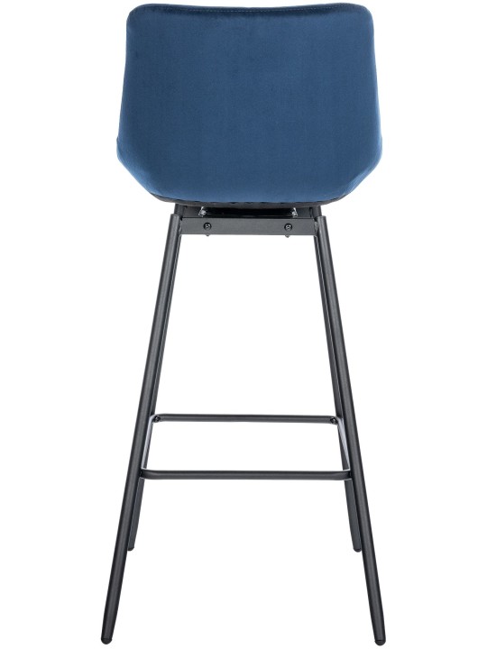 Weston Swivel Bar Stool Velvet, blå