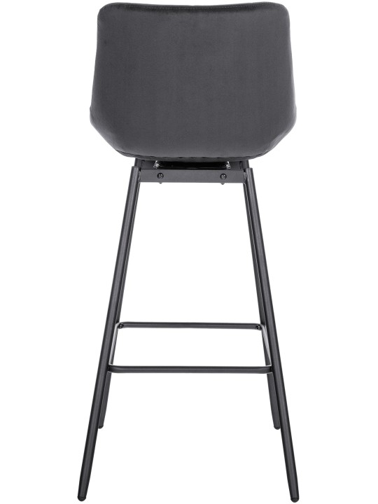 Weston Swivel Bar Stool Velvet, mørkegrå Weston Swivel Bar Stool Velvet, mørkegrå