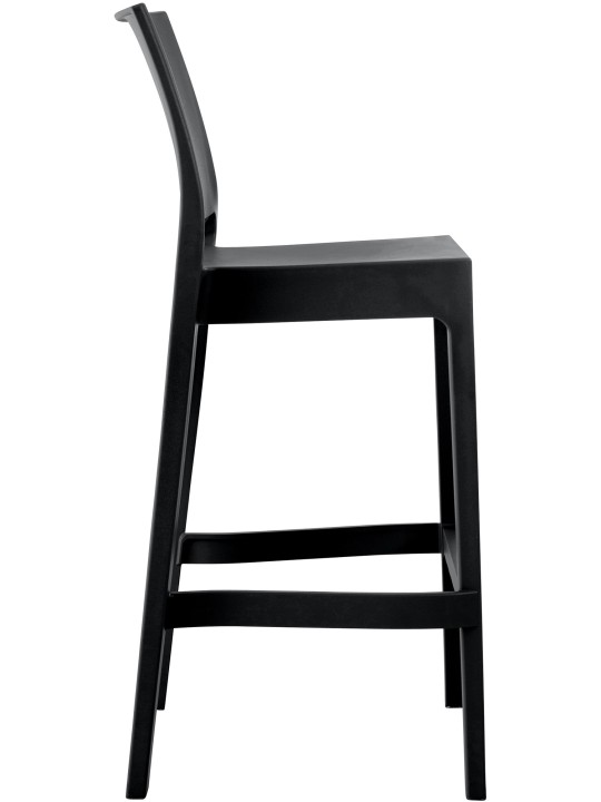 Sæt med 2 barstole Maya, sort