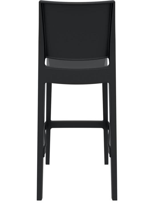 Sæt med 2 barstole Maya, sort