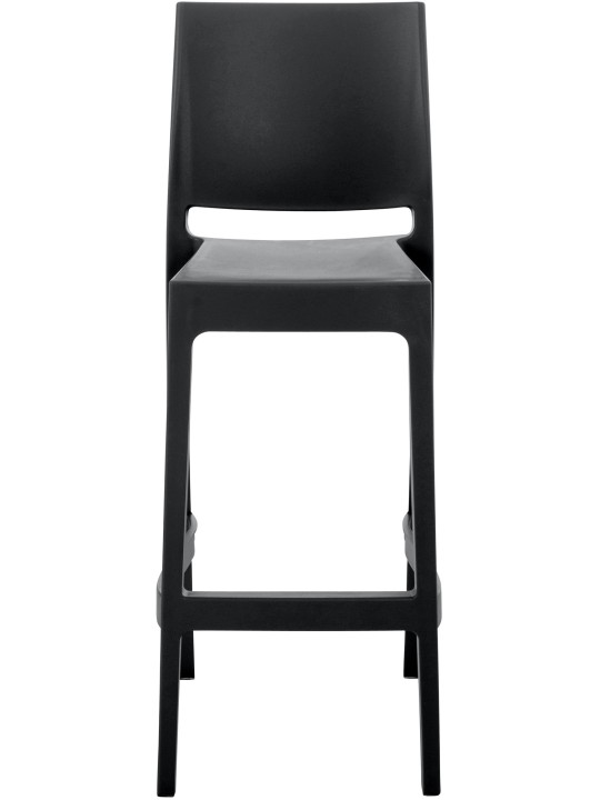 Sæt med 2 barstole Maya, sort