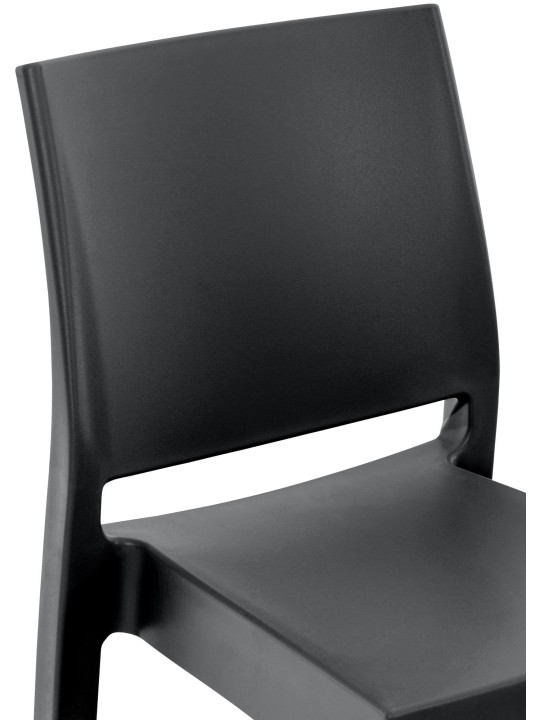 Sæt med 2 barstole Maya, sort