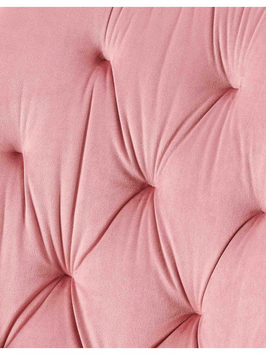 Wallace spisestuestol i fløjl, lyserød