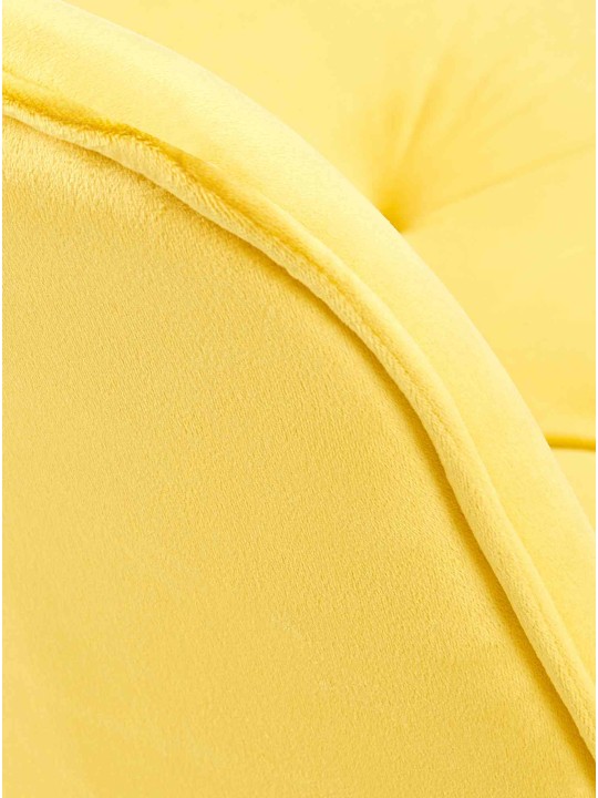 Wallace spisestuestol i fløjl, gul Wallace spisestuestol i fløjl, gul