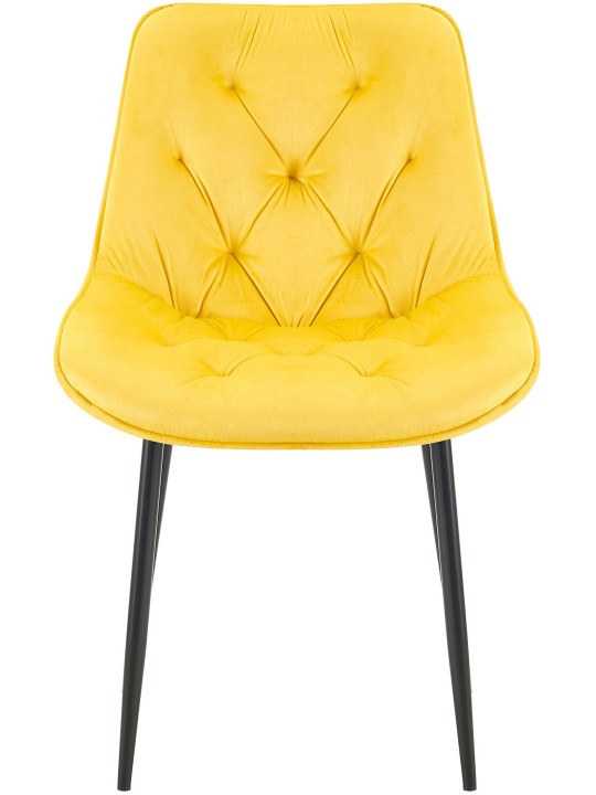 Wallace spisestuestol i fløjl, gul Wallace spisestuestol i fløjl, gul