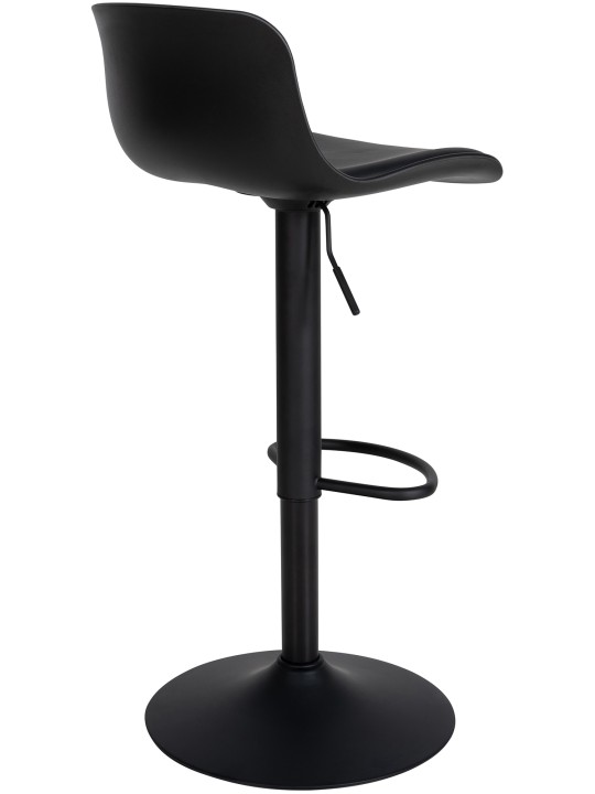 Sæt med 4 barstole Almada imiteret læder, sort