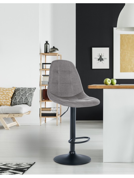 Barstol Elmore stof B, grå