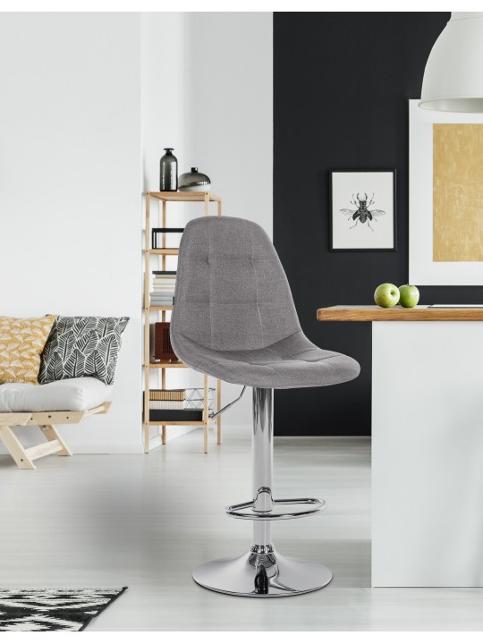 Barstol Elmore stof C, grå
