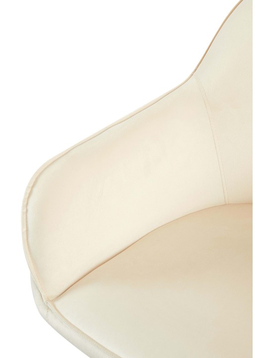 Sæt med 2 spisestuestole Boise velvet, creme