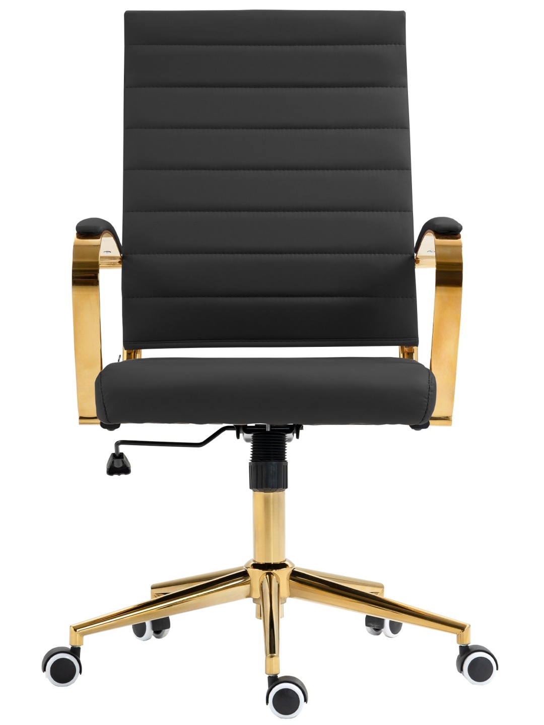 Kontorstol Havana imiteret læder, sort