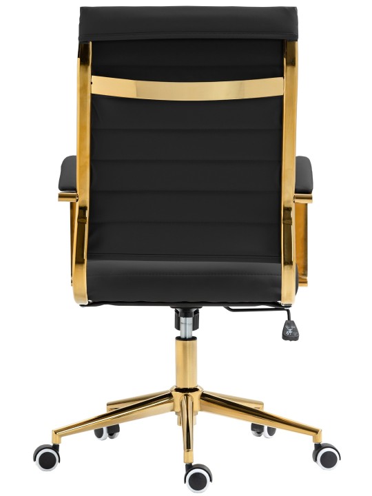 Kontorstol Havana imiteret læder, sort