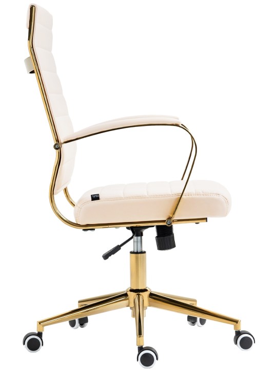 Kontorstol Havana imiteret læder, creme