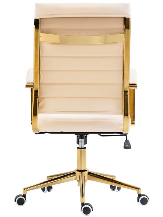 Kontorstol Havana imiteret læder, creme