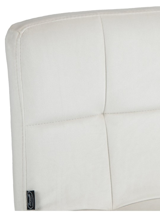 Barstol Peru fløjlskrom, creme