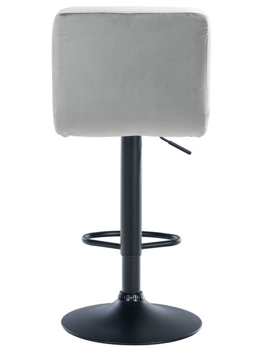 Barstol Peru fløjl, grå