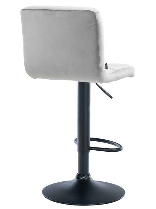 Barstol Peru fløjl, grå