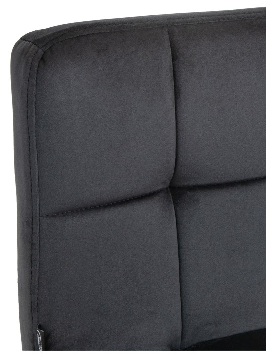 Barstol Peru fløjl, sort